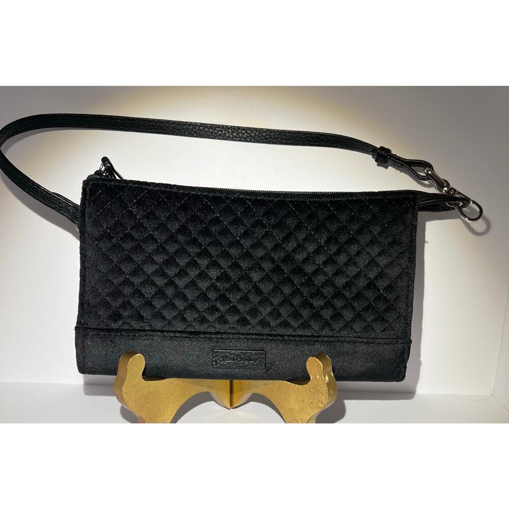 Vera Bradley black velvet clutch
Excellent condition